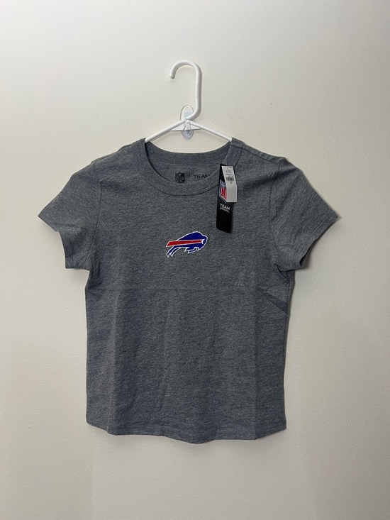 NFL Tops - NFL Gray Buffalo Bills Crewneck Tee